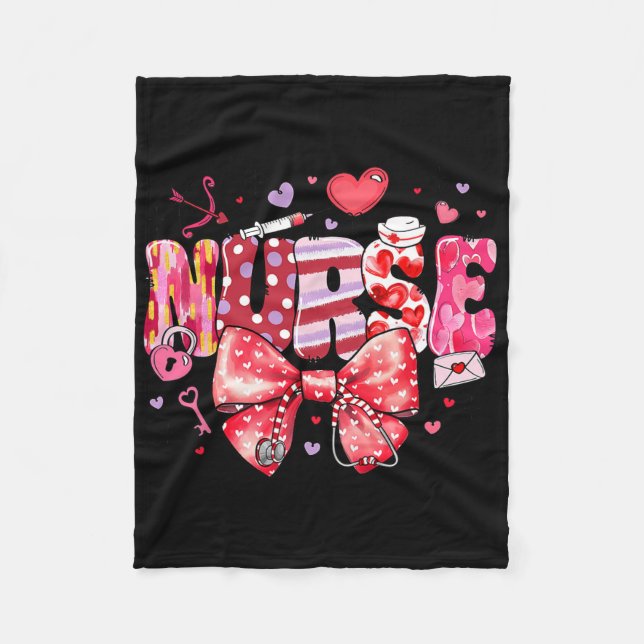Couverture Polaire Infirmière Saint-Valentin Saint Valentin Er Icu Ni (Devant)