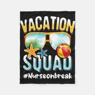 Couverture Polaire Infirmière Vacance Squad Nurseonbreak
