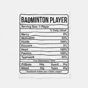 Couverture Polaire Information Du Joueur De Badminton Et Faits Nutrit