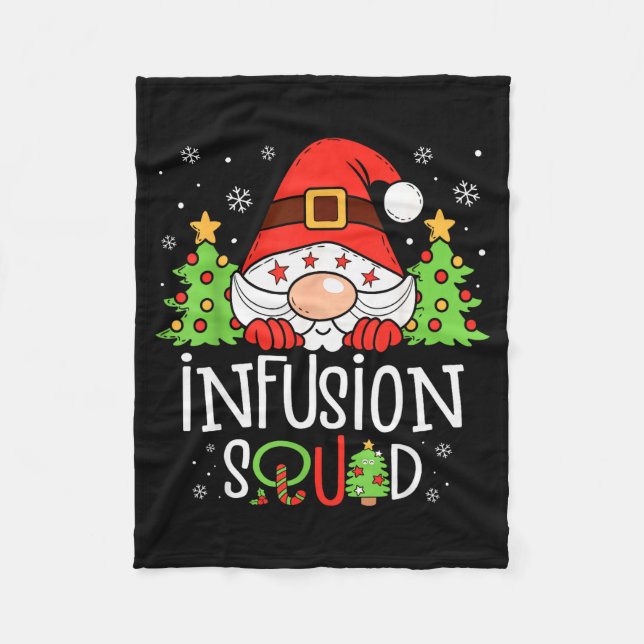 Couverture Polaire Infusion Nurse Squad Santa Stethoscope Nurse Chris (Devant)