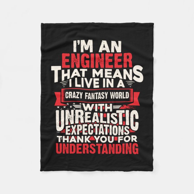 Couverture Polaire Ingénieur Je Suis Ingénieur (Devant)