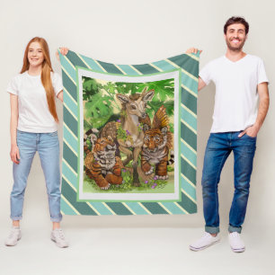 Couverture Polaire 'Innocence de la nouvelle' licorne