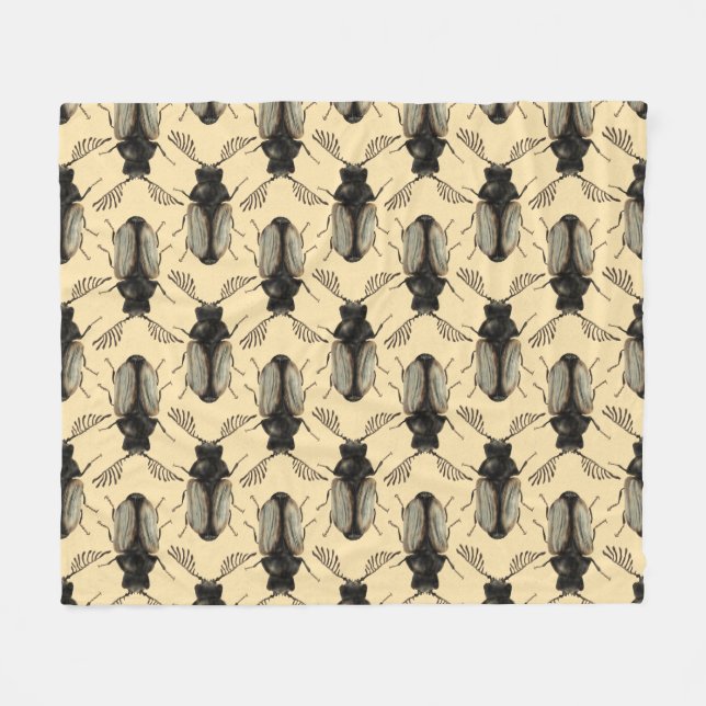 Couverture Polaire Insect Lover Art : Cool Beetle (Devant (Horizontal))