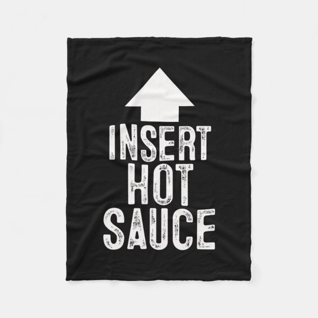 Couverture Polaire Insert Hot Sauce Halloween Pointing Arrow To Mouth (Devant)