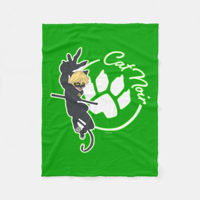 Couverture Polaire Insigne Cat Noir (Devant)