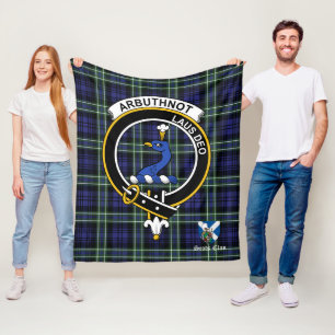 Couverture Polaire Insigne Clan Arbuthnot Tartan Plaid