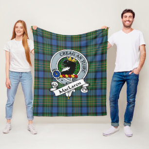 Couverture Polaire Insigne de clan de MacLaren Tartan Plaid