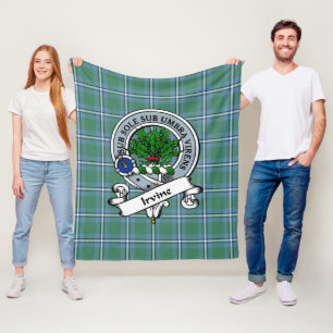 Couverture Polaire Insigne De Clan D'Irvine Tartan Plaid