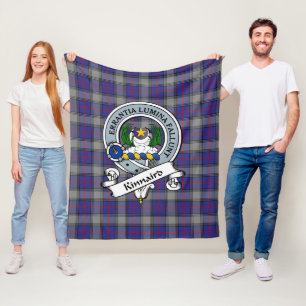 Couverture Polaire Insigne de clan Kinnaird Tartan Plaid
