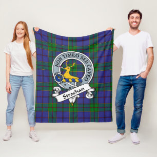 Couverture Polaire Insigne de Clan Strachan Tartan Plaid