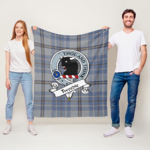 Couverture Polaire Insigne de clan tweedie Tartan Plaid