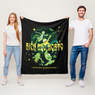 Couverture Polaire Insigne de devis de décrochage de Rick et Morty