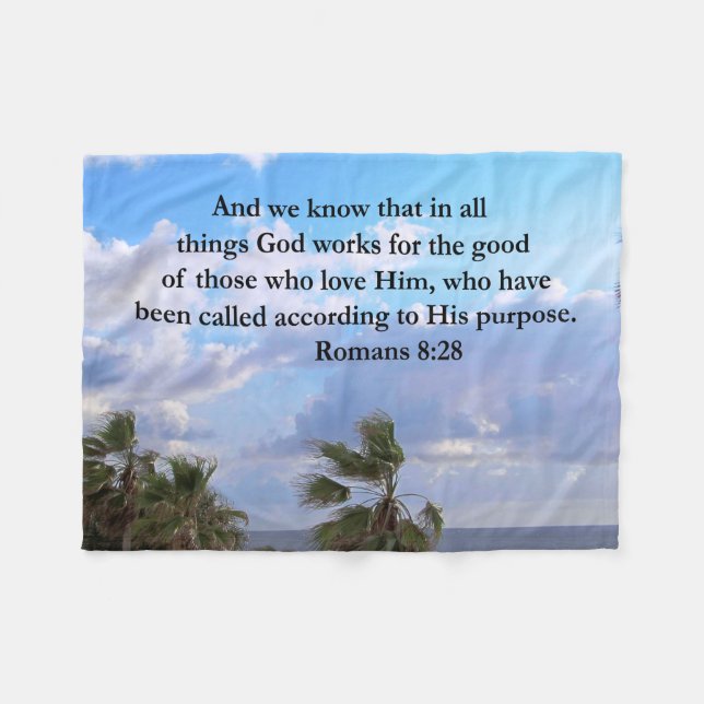 COUVERTURE POLAIRE INSPIRANT LES ROMAINS 8:28 (Devant (Horizontal))