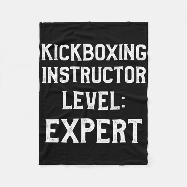 Couverture Polaire Instructeur de kickboxing Entraînement de kick box (Devant)