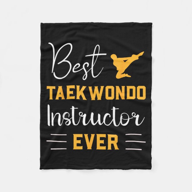 Couverture Polaire Instructeur de Taekwondo Ever Martial Arts (Devant)