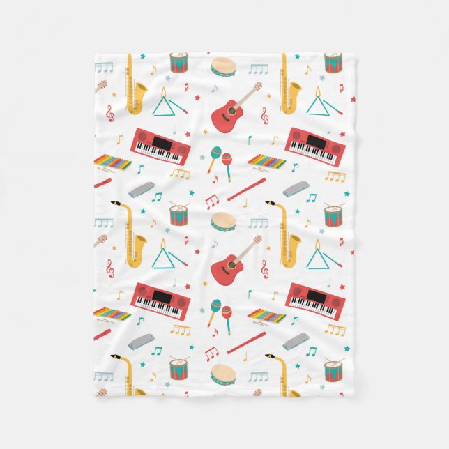 Couverture Polaire Instruments de musique Thème musical Motif (Devant)