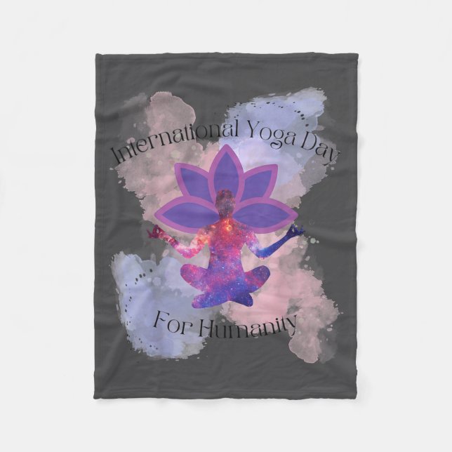 Couverture Polaire International Yoga Day For Humanity  (Devant)