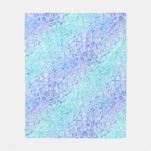 Couverture Polaire iridescence glacée : (Devant)