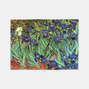 Couverture Polaire Irises par Van Gogh Art