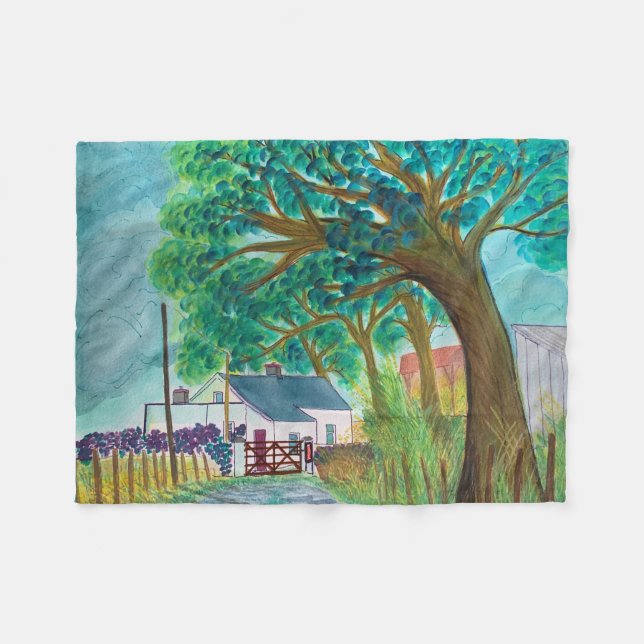 Couverture Polaire Irish Farmhouse (Devant (Horizontal))