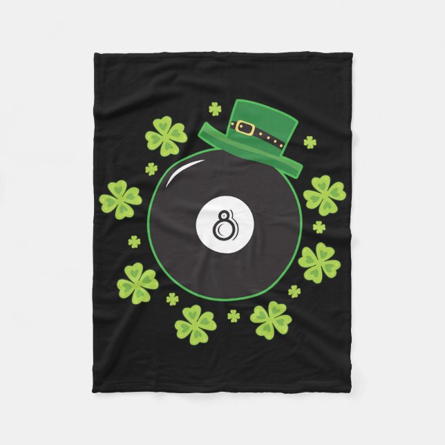 Couverture Polaire Irish Four Leaf Clover Ball Billiard (Devant)