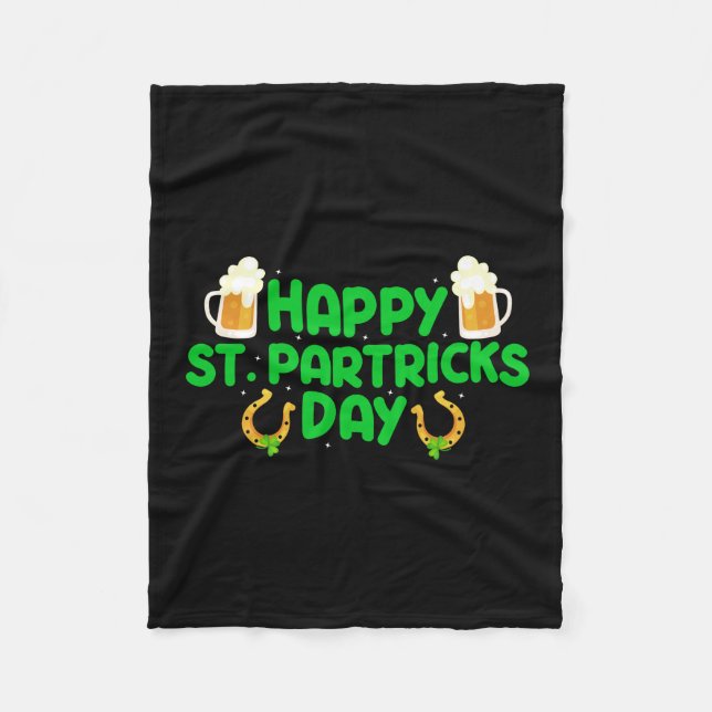 Couverture Polaire Irlandais Joyeuse St Patrick (Devant)