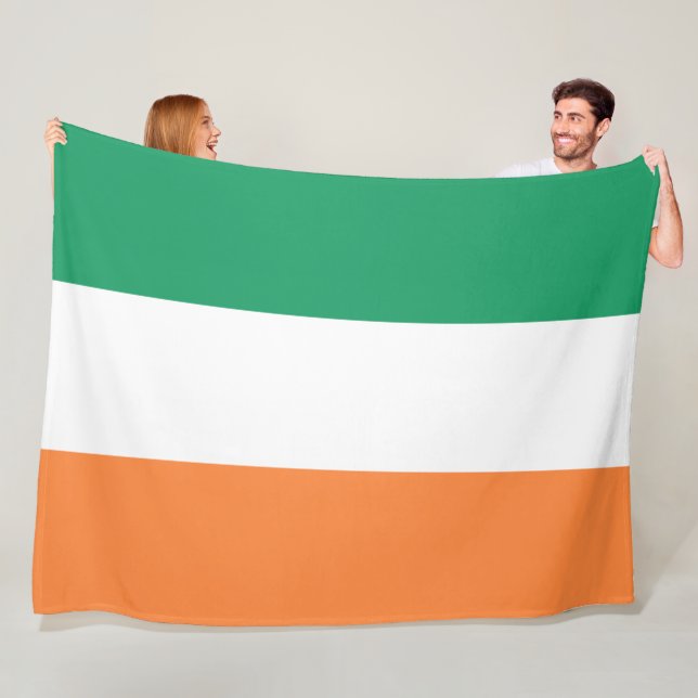 Couverture Polaire Irlande National Flag, standard irlandais, bannièr (En situation)