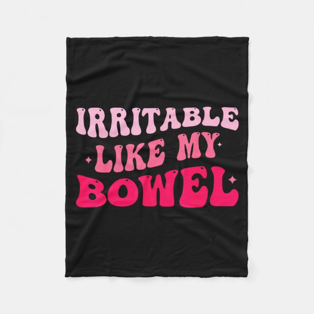 Couverture Polaire Irritable comme mon intestin IBS Mèmes drôles  (Devant)