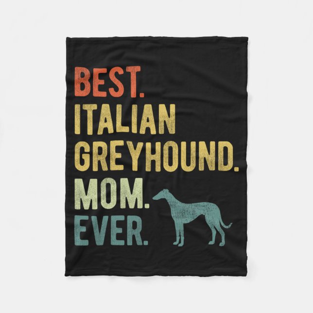 Couverture Polaire Italien Greyhound Maman toujours Amoureux de les c (Devant)