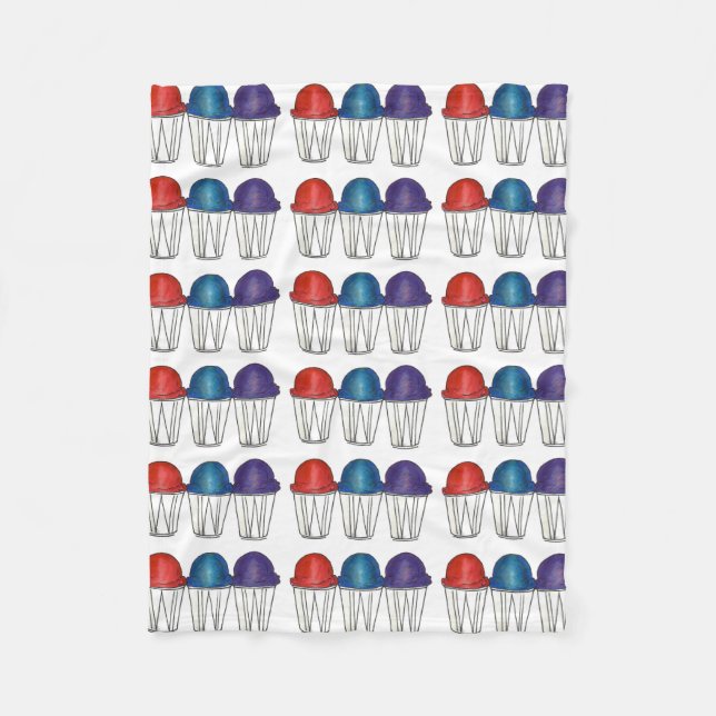 Couverture Polaire Italien Shavi Ice Dessert Foodie Snocone Snoball (Devant)