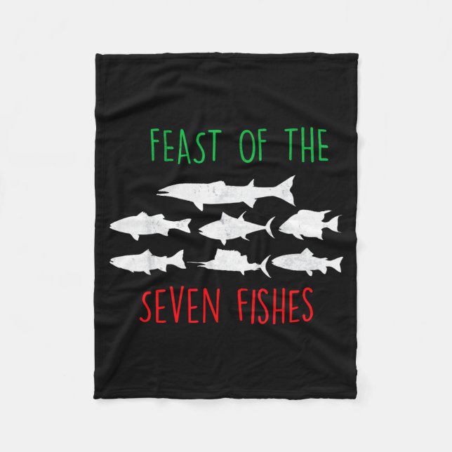 Couverture Polaire Italy Feast Of The Seven Fishes Italian Christmas  (Devant)