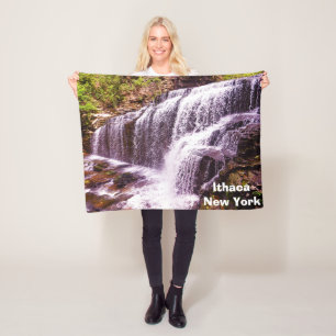 COUVERTURE POLAIRE ITHACA NEW YORK CASCADE 