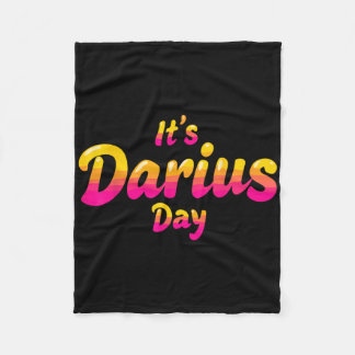 Couverture Polaire It's Darius Day Funny Meme – Celebrate Love3 