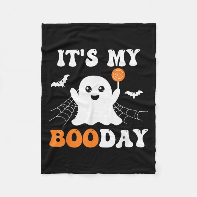 Couverture Polaire It's My Booday Ghost Birthday  (Devant)