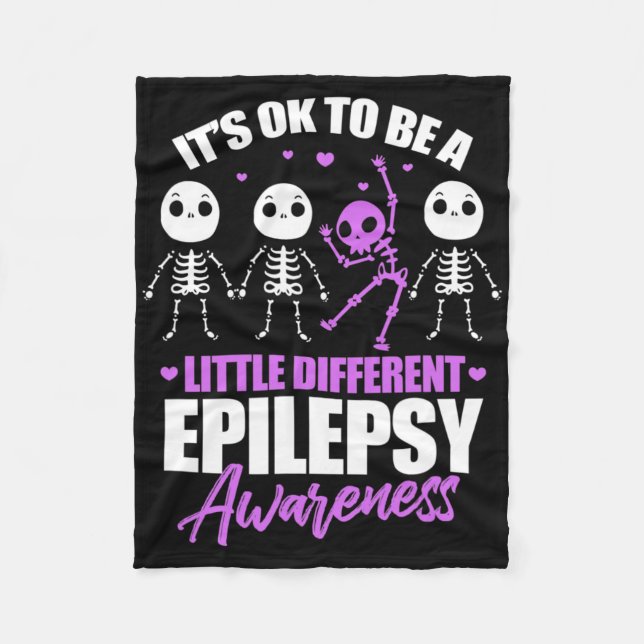 Couverture Polaire Its Ok To Be A Little Different Epilepsy Awareness (Devant)