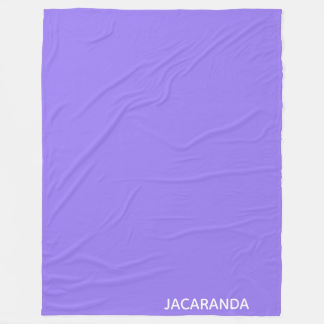 Couverture Polaire Jacaranda purple color (Devant)