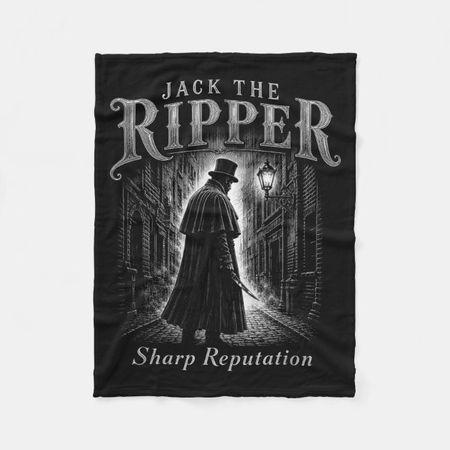 Couverture Polaire Jack le Ripper de mauvaise réputation gothique (Devant)