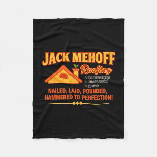 Couverture Polaire Jack Mehoff Unhinged Dirty Adult Joke Gag Funny Ra (Devant)