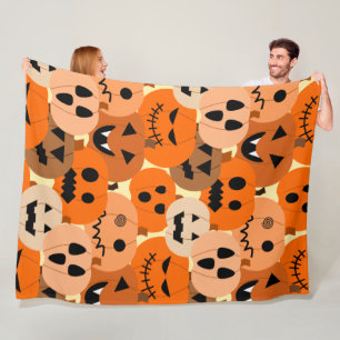 Couverture Polaire Jack-o-Lanterns