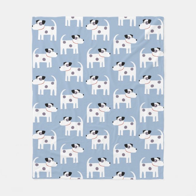 Couverture Polaire Jack Russell Parson Terrier Chien Motif (Devant)