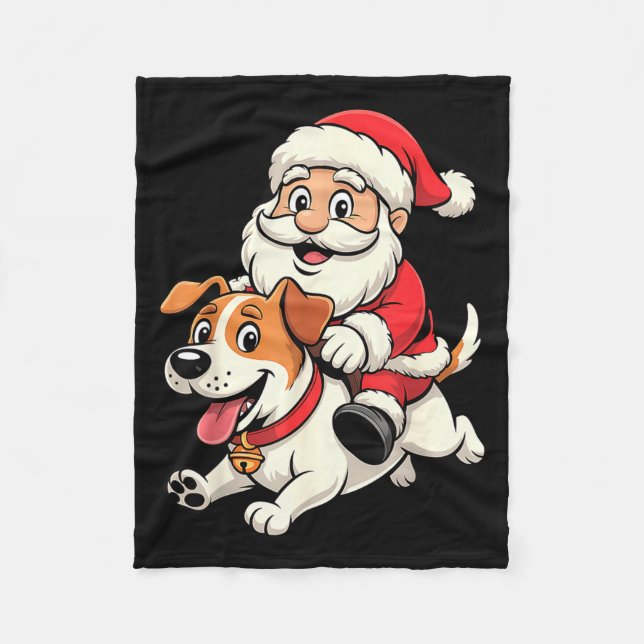 Couverture Polaire Jack Russell Terrier Dog Lover Kids Men Women Chri (Devant)