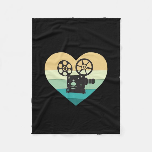 Couverture Polaire J'adore le projecteur de cinéma rétro (Devant)