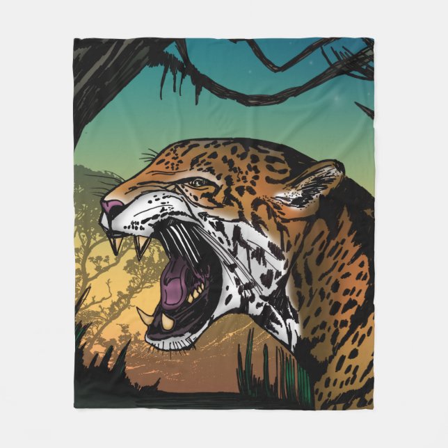 Couverture Polaire Jaguar (Devant)