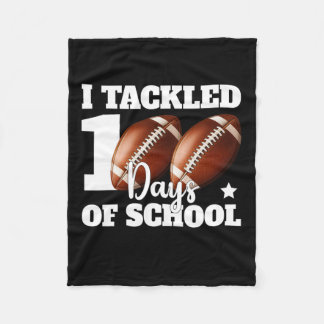 Couverture Polaire J'Ai Attaqué 100 Jours D'École 100E Jour Footbyll 