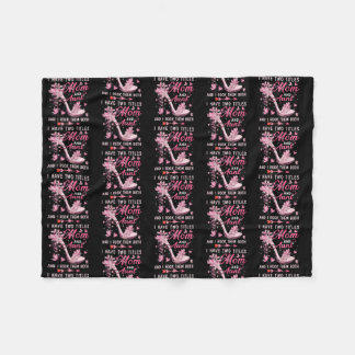 Couverture Polaire J'Ai Deux Titres Maman Et Tante Mignonnes Papillon