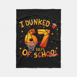 Couverture Polaire J'ai Dunké 67 Jours De Basket-Ball Scolaire Garçon
