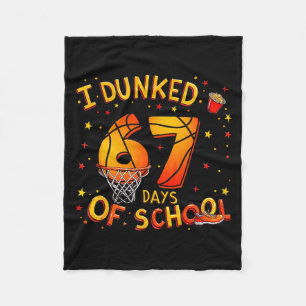 Couverture Polaire J'ai Dunké 67 Jours De Basket-Ball Scolaire Garçon