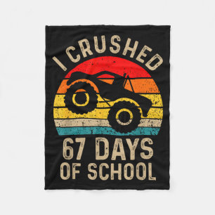 Couverture Polaire J'ai écrasé 67 jours d'école drôle six sept mème B