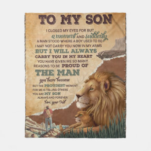 Couverture Polaire J'Ai Fermé Les Yeux Pour Un Moment - Papa À Son