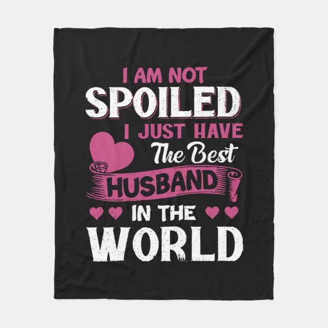 Couverture Polaire J'Ai Juste Le Meilleur Mari Au Monde (Devant)